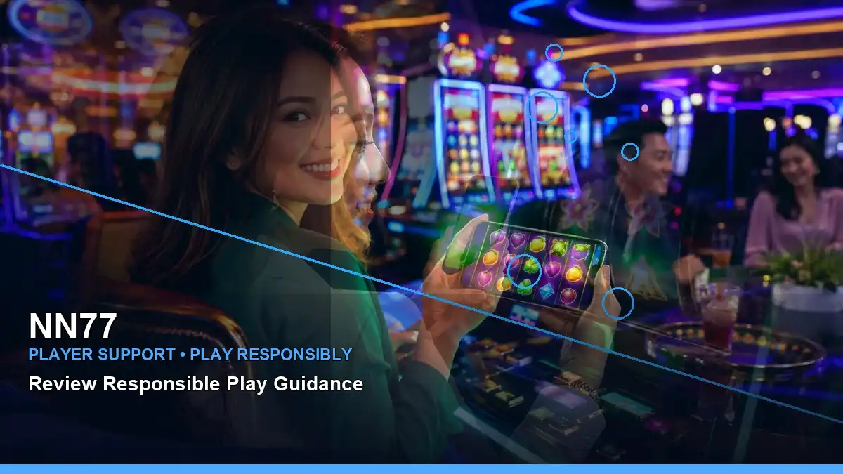 NN77 mobile casino app interface in a left-diagonal layout for Philippine players