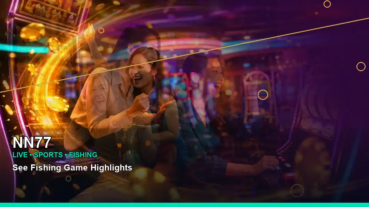 NN77 treasure boat fishing information for Philippine users with a panoramic casino lounge and VIP-style rewards scene